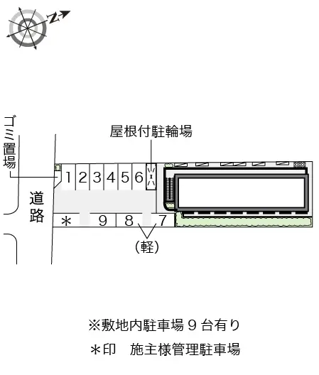 ★手数料０円★高槻市如是町　月極駐車場（LP）